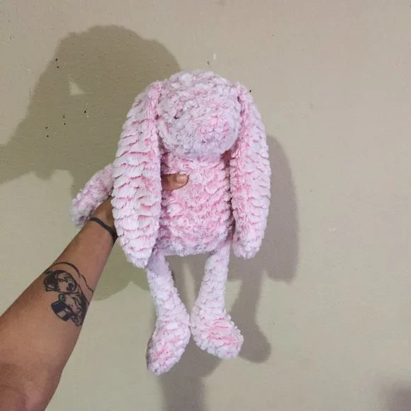 Pink Stuffed Animal Bunny - Picture 1 of 9